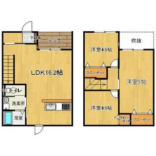 福岡県大川市大字中古賀【タウンハウス】の間取り