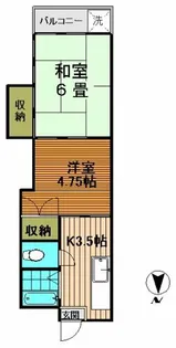 りびんぐ今宿【103号室】の間取り