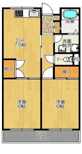植村マンション【3階】の間取り