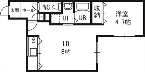 パームヒル南郷Ⅱ【2階】の間取り