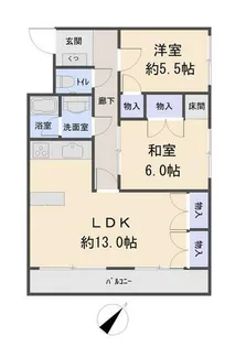 ビアンテじけまち【3階】の間取り
