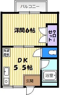 シティハイムコミナミ【102号室】の間取り