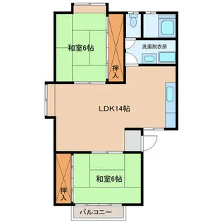 コーポ加藤【1階】の間取り