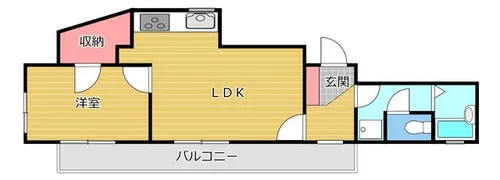ラフィーネ三宮【9階】の間取り