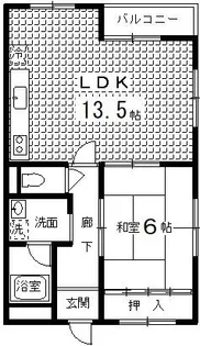 脇田ハイツ【204号室】の間取り