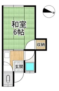 京都府京都市山科区北花山大峰町【アパート】の間取り