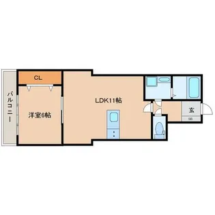 ザ・ポムロール【4階】の間取り