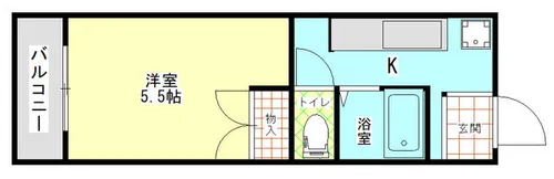 パークサイド平野【404号室】の間取り