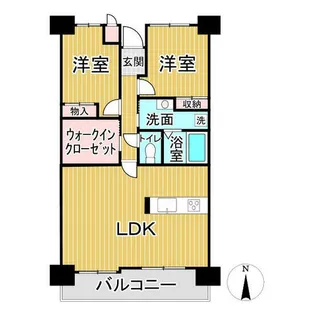 大阪府阪南市黒田【マンション】の間取り