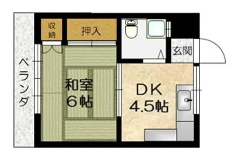 モリイアパートメント【102号室】の間取り