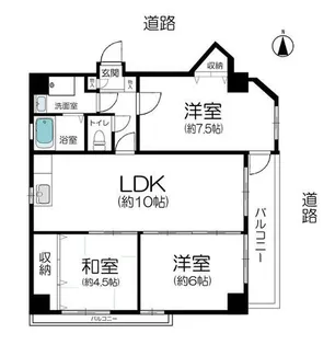大手ミワコリーネ【4F号室】の間取り