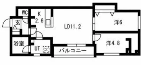 luce solare発寒【2階】の間取り