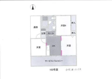 和歌浦ディアス【B号室】の間取り