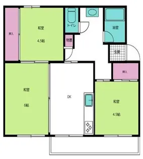 愛知県知立市昭和3丁目【アパート】の間取り