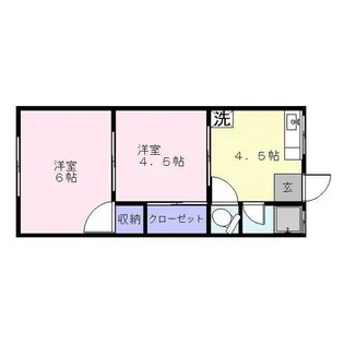 大阪府高石市綾園6丁目【アパート】の間取り