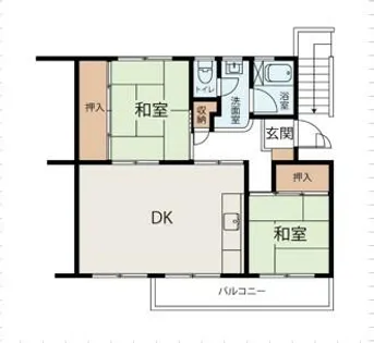 浅香山住宅28号棟5階【5階】の間取り