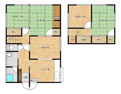 福岡県北九州市八幡西区永犬丸南町2丁目【一戸建】の間取り