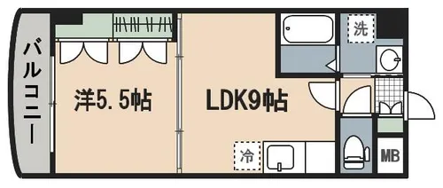 福岡県北九州市小倉南区北方4丁目【マンション】の間取り
