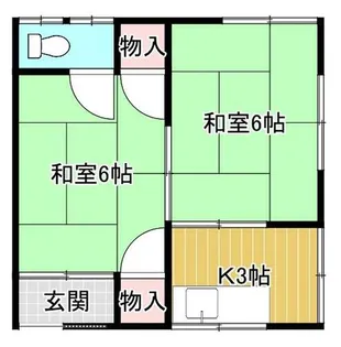 大阪府大阪市旭区中宮4丁目【アパート】の間取り