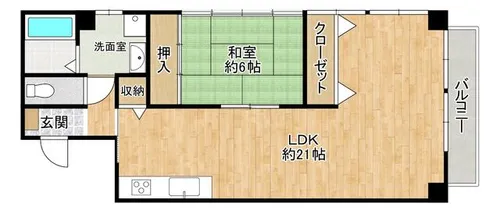 大阪府大阪市旭区大宮4丁目【マンション】の間取り
