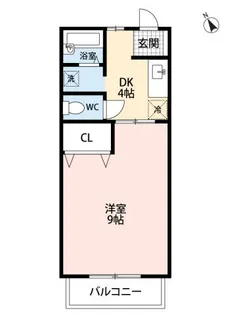 パインコート依井A棟【2階】の間取り
