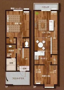 セザンヌ神野新田2【131号室】の間取り