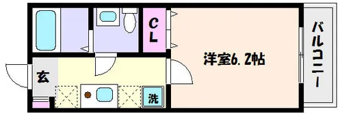 ソルジェンテ御影【5階】の間取り