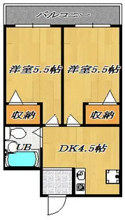 エステートタケモリ【5階】の間取り