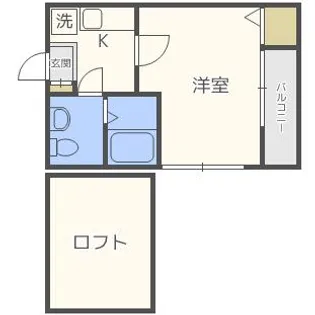 福岡県福岡市早良区城西2丁目【アパート】の間取り