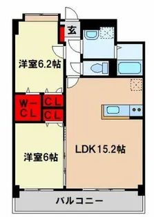 グリーンヒルズR&K【1階】の間取り
