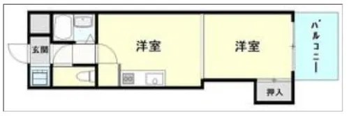 ふぁみ~ゆ吹屋町【301号室】の間取り