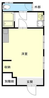 大阪府大阪市此花区西九条4丁目【テラスハウス】の間取り