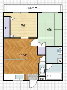 福岡県北九州市門司区藤松1丁目【マンション】の間取り