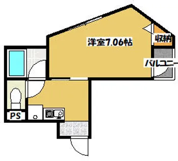 ミレニアム門真【2階】の間取り