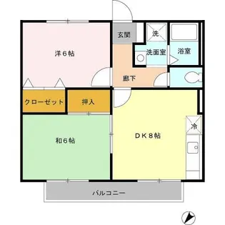 大阪府箕面市桜井3丁目【マンション】の間取り