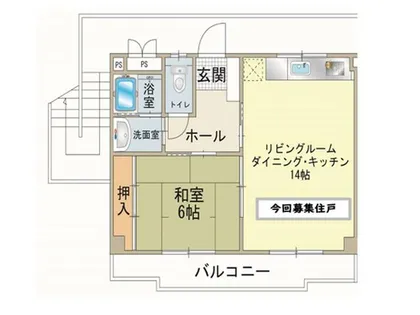 グレード山中Ⅰ【2階】の間取り
