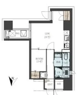 ネクストステージ神戸元町【4階】の間取り