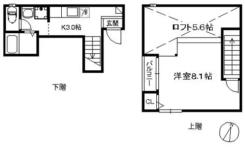 ポラリスヤナセII【201号室】の間取り