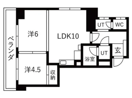 パシフィック札幌第一マンション【501号室】の間取り