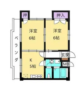 京都府相楽郡精華町大字菅井小字馬渕【マンション】の間取り