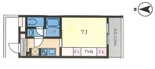 ハルリョクチコウエン【3階】の間取り