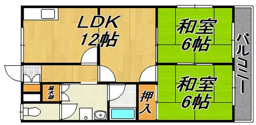 原町ハイツ【102号室】の間取り