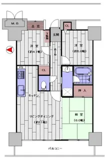兵庫県神戸市中央区中山手通5丁目【マンション】の間取り