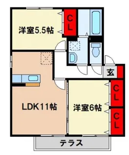 JAM B【1階】の間取り