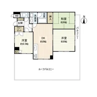 兵庫県神戸市東灘区深江南町4丁目【マンション】の間取り