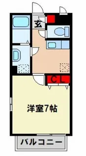 ピュアライフ二日市【3階】の間取り