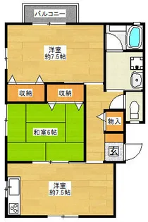 新町ヒルズ C棟【1階】の間取り