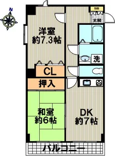プレステージ赤坂【402号室】の間取り