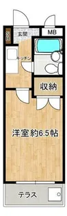 シティライフ八幡【104号室】の間取り