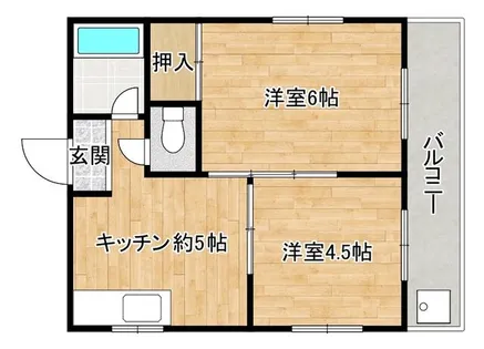 アルカサル藤【302号室】の間取り